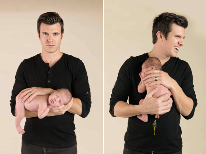 Baby photoshoot gone hilariously wrong.