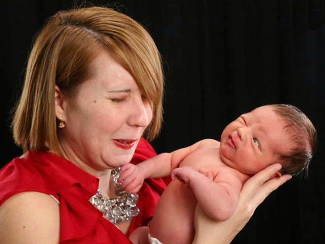 Baby photoshoot gone hilariously wrong.