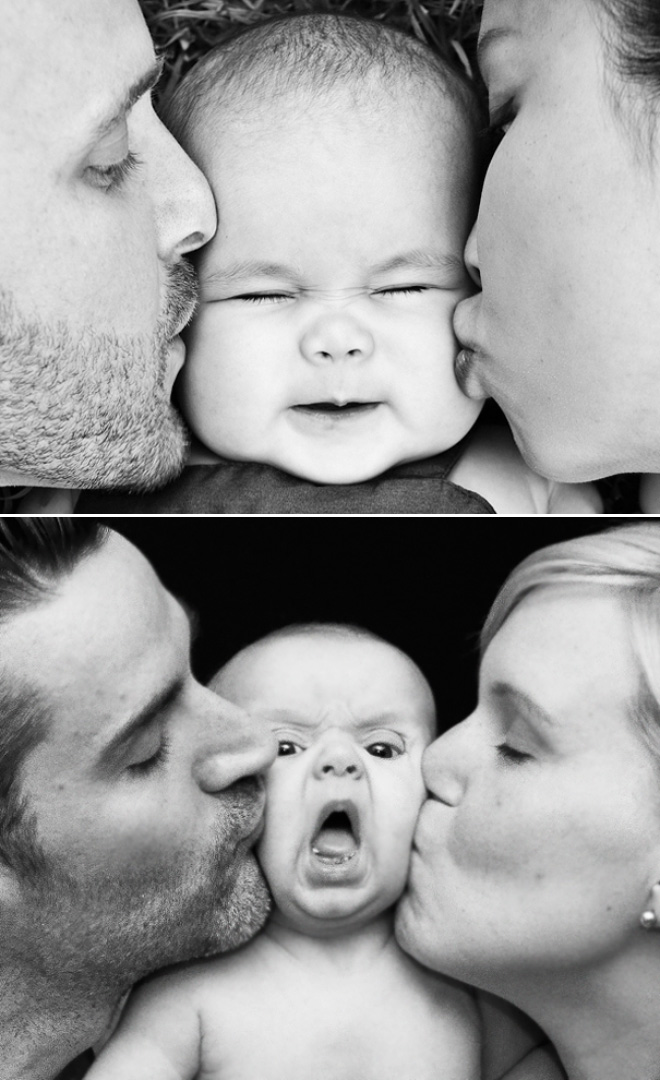 Baby photoshoot gone hilariously wrong.