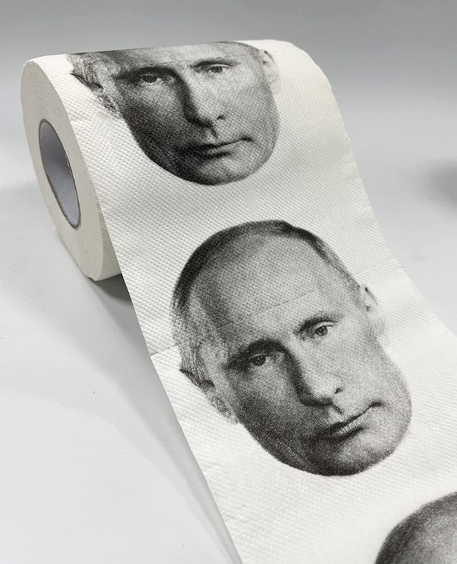 Vladimir Putin toilet paper.