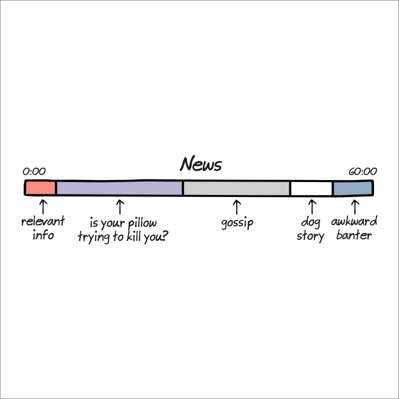 Anatomy of news shows.