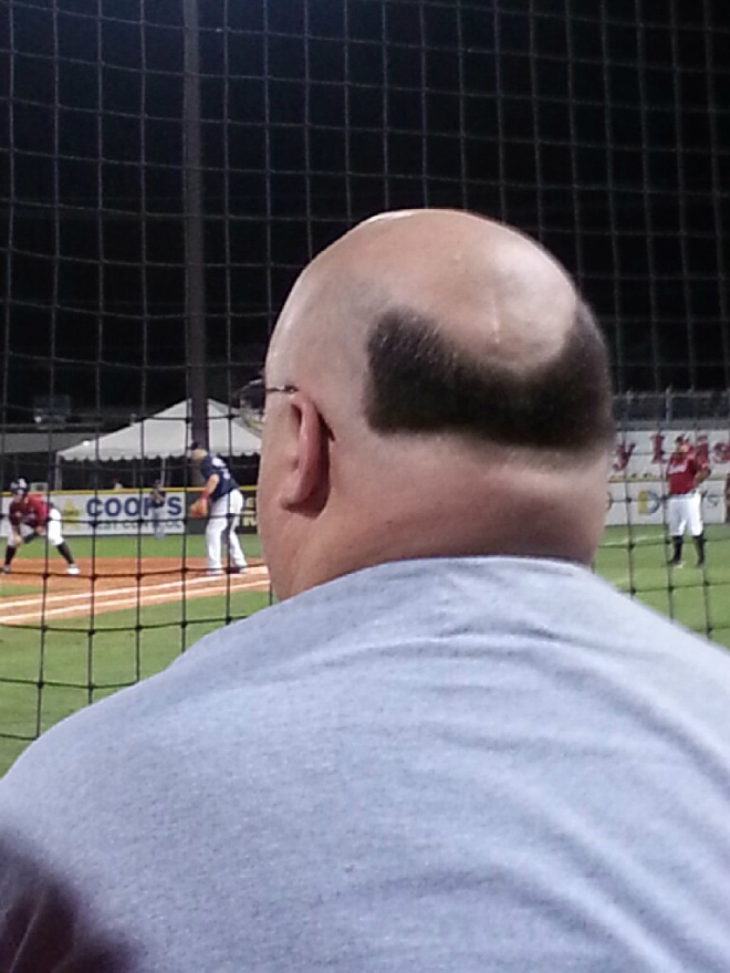 Funny haircut fail.