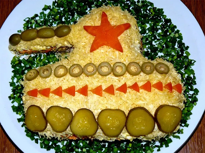 Russians love to eat tanks.