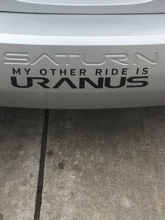 Awesome bumper sticker.