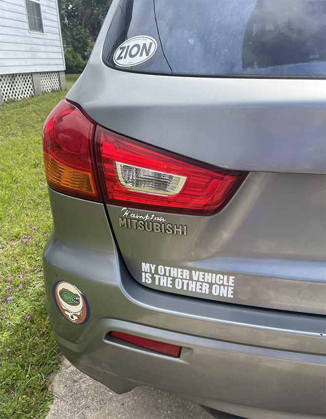 Awesome bumper sticker.