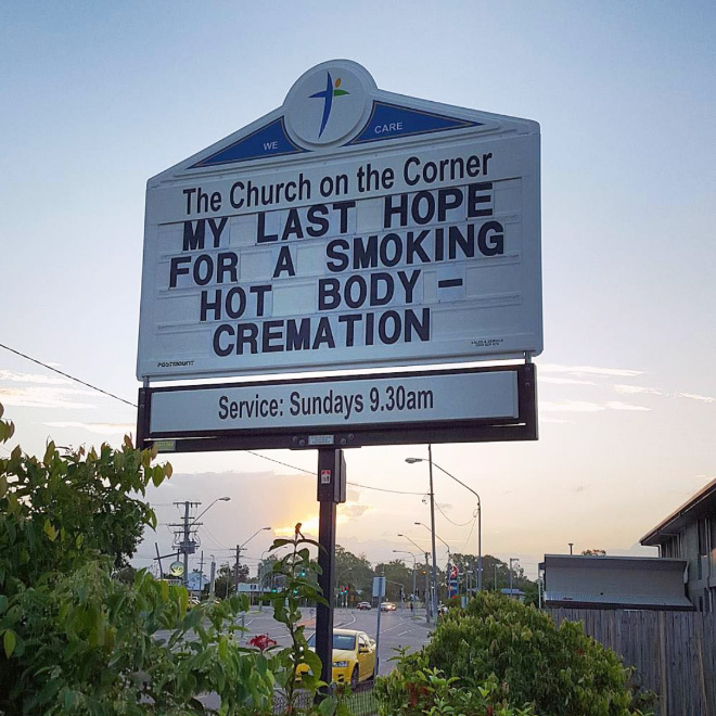 Funny church sign.