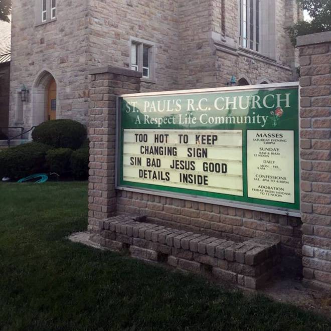 Funny church sign.