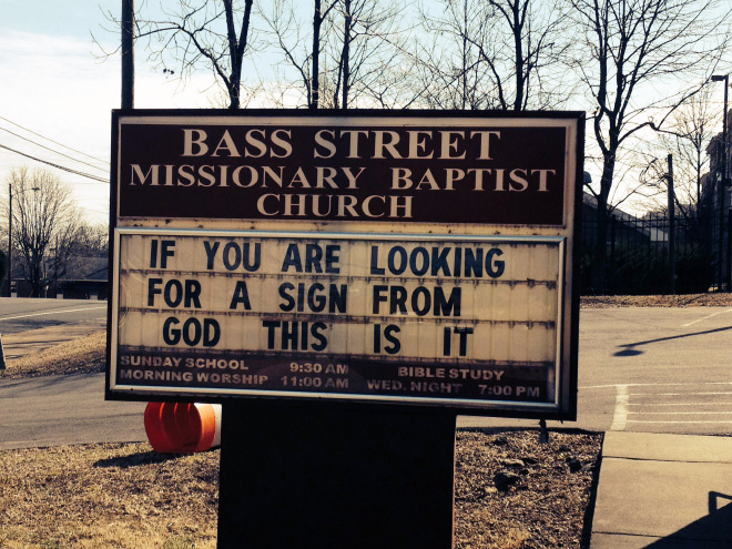 Funny church sign.
