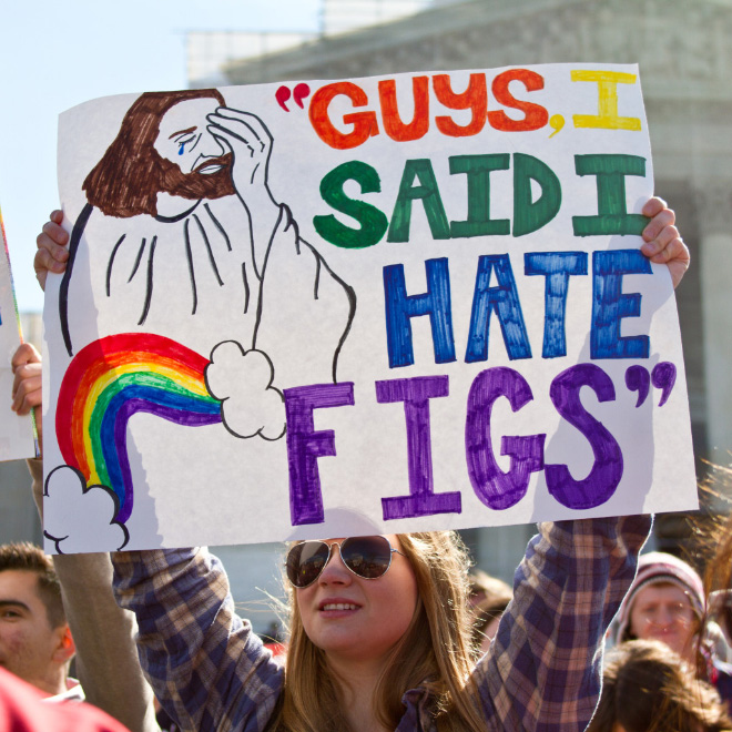 Hilarious pride sign.