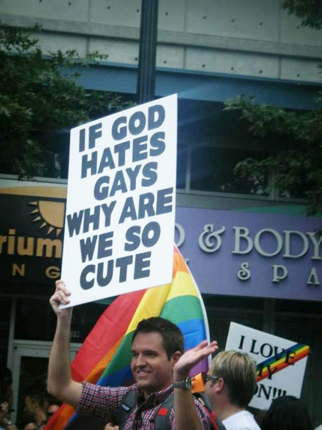 Hilarious pride sign.