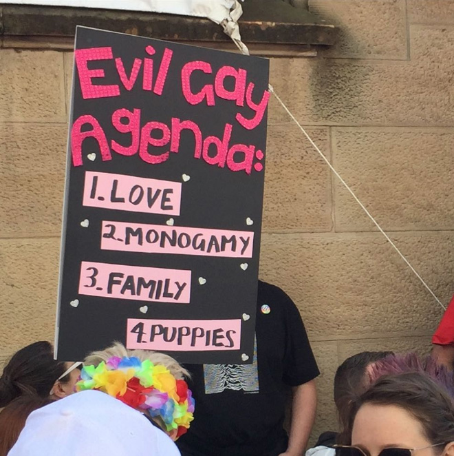 Hilarious pride sign.