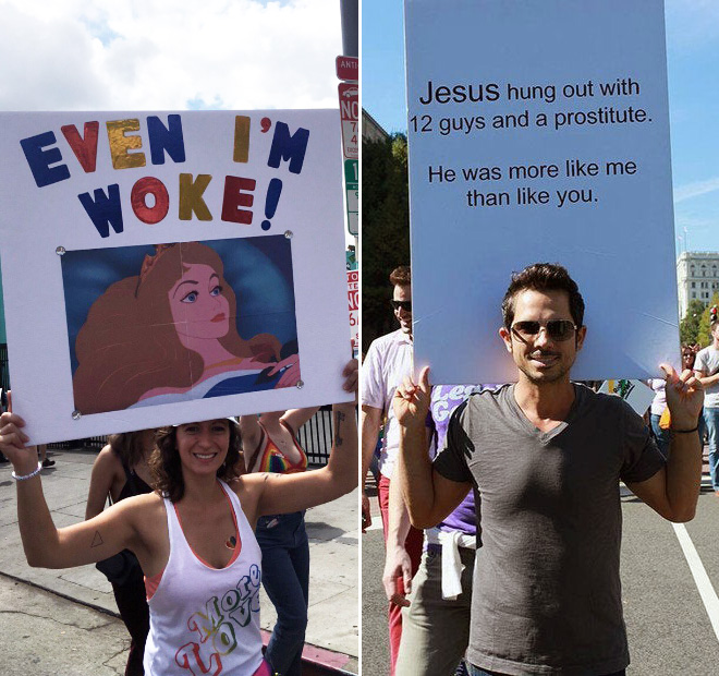 Hilarious pride signs.