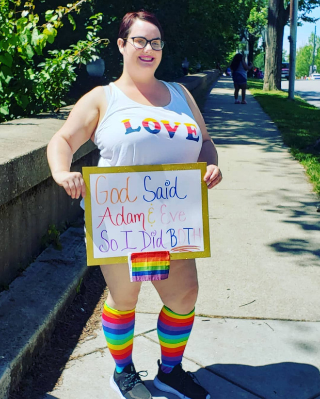 Hilarious pride sign.