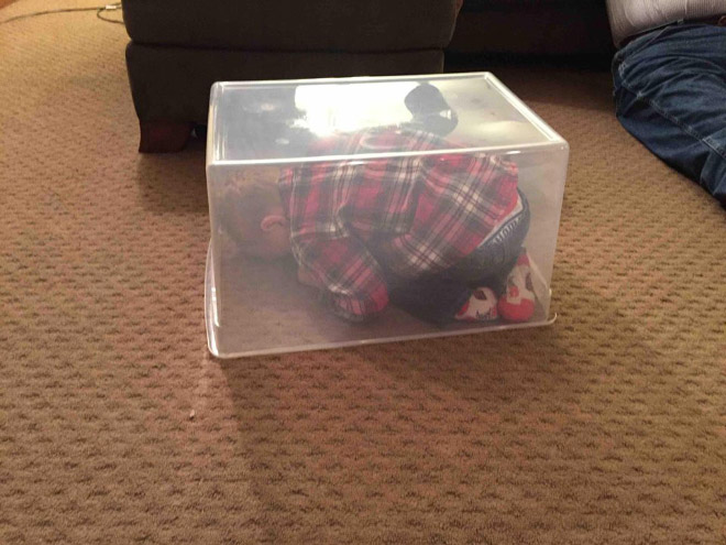 Some kids are terrible at Hide-And-Seek.