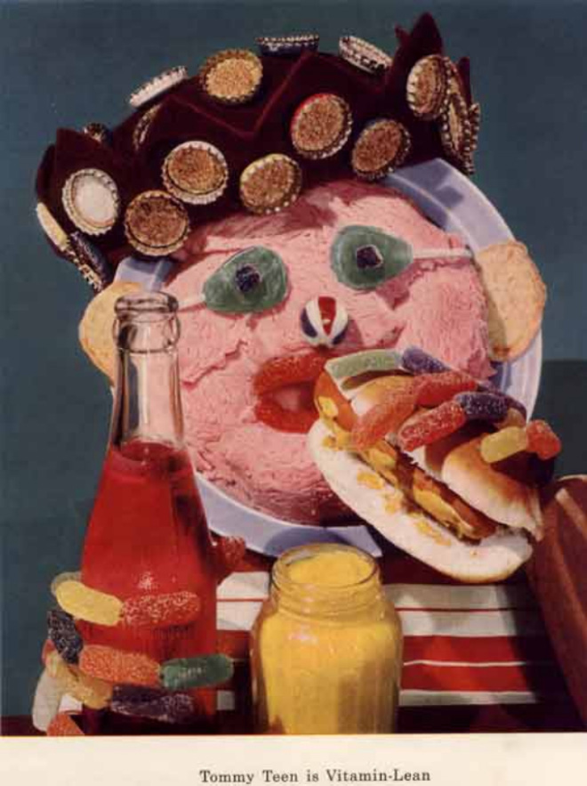 1950s creepy vitamin mascot.