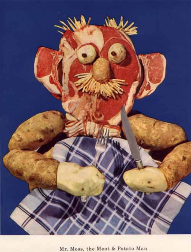 1950s creepy vitamin mascot.