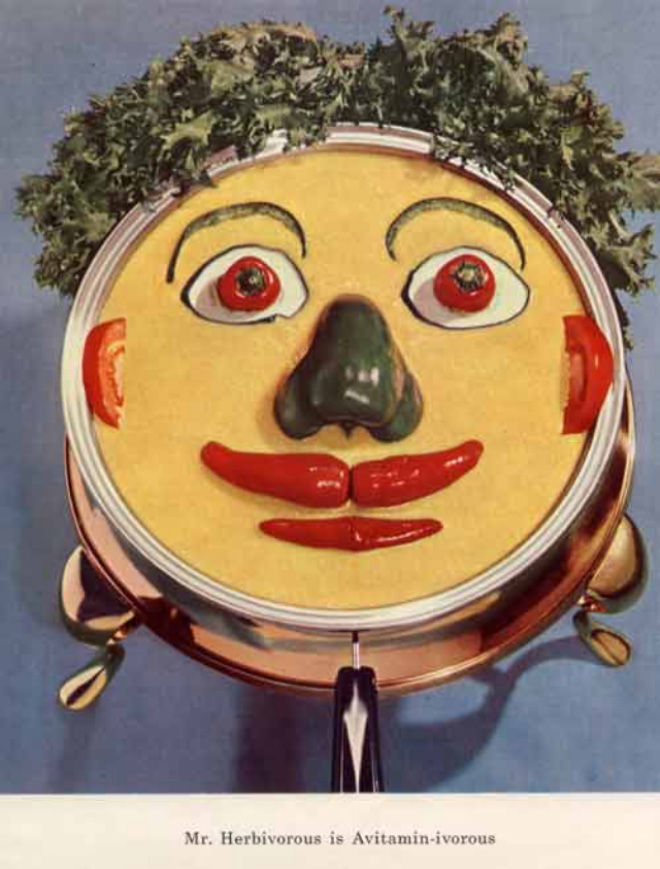 1950s creepy vitamin mascot.