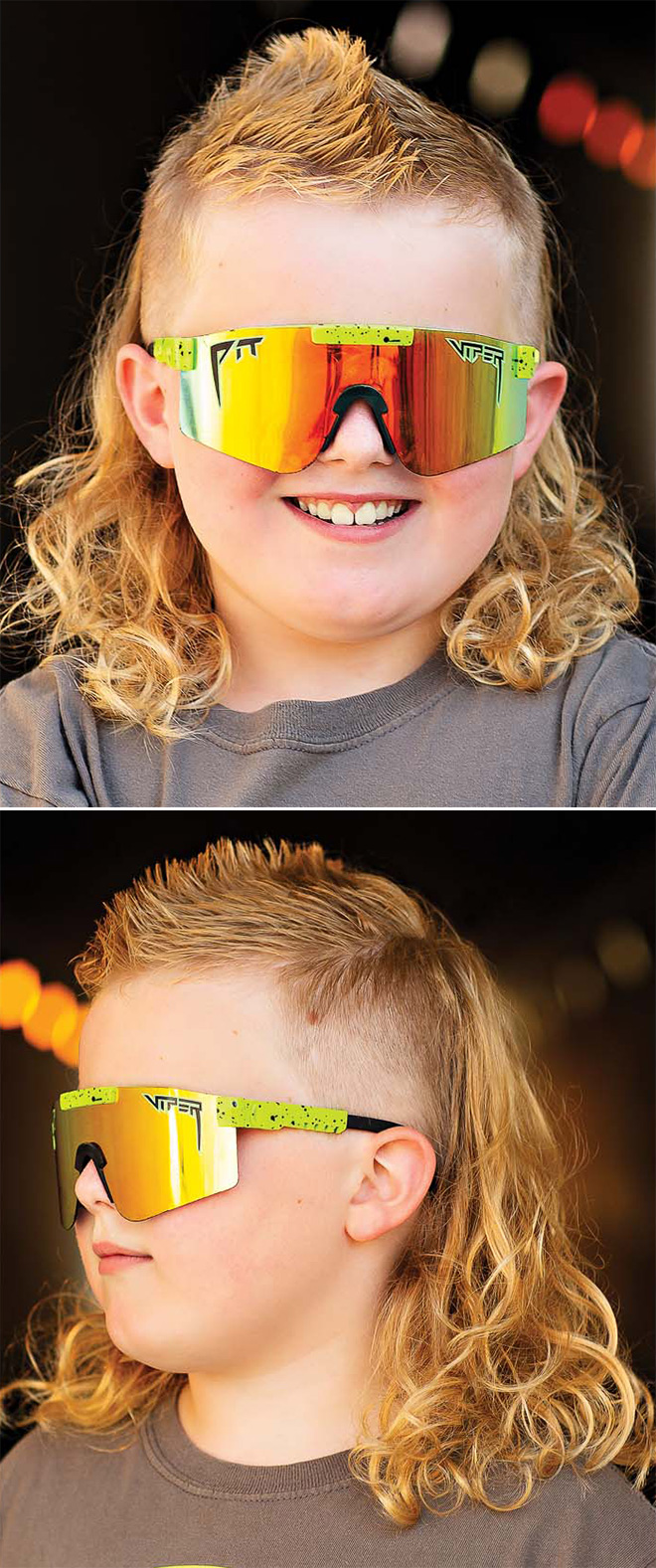 Epic mullet.