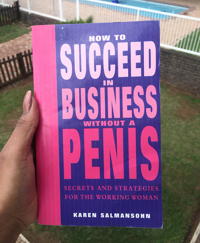 Weird self-help book.