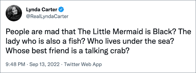 Twitter reacts to black Ariel.