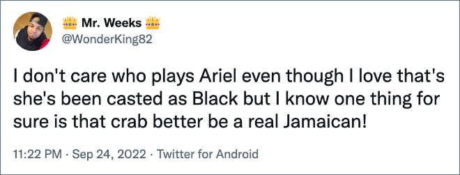 Twitter reacts to black Ariel.