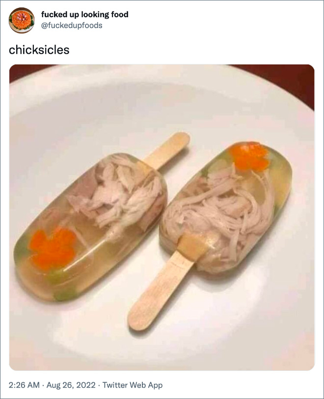 Horrible crime against food.