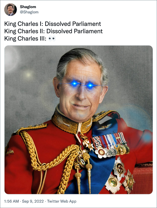 Twitter reacts to the new king.