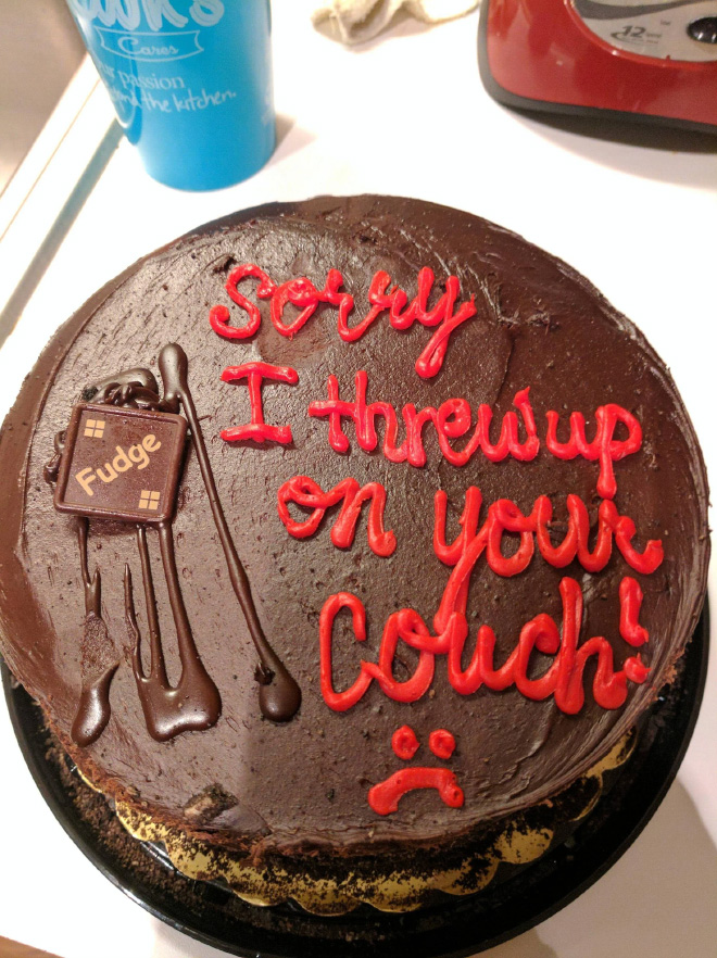 Say sorry with a delicious cake!