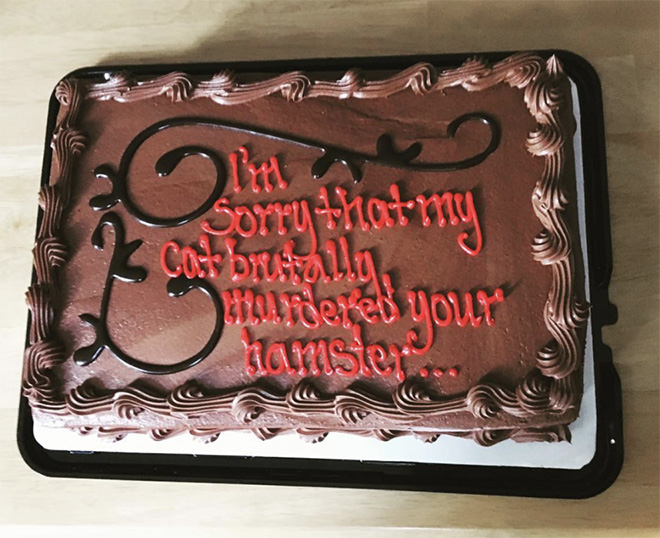 Say sorry with a delicious cake!