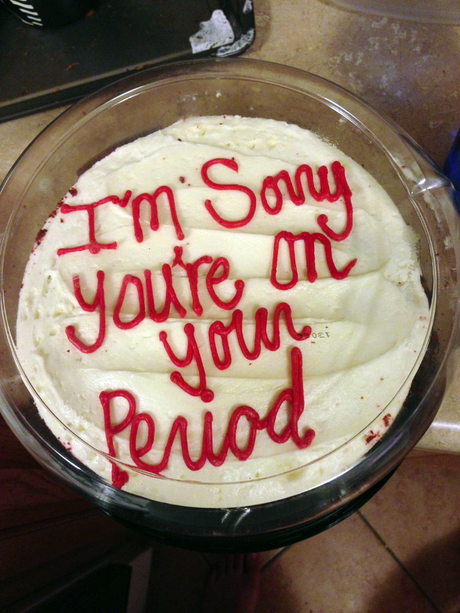 Say sorry with a delicious cake!