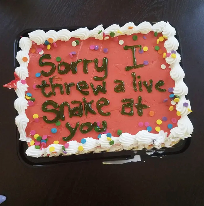 Say sorry with a delicious cake!