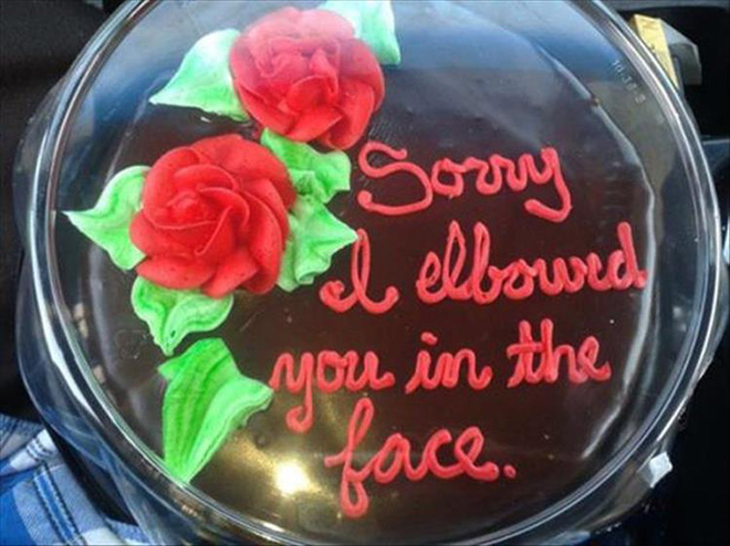 Say sorry with a delicious cake!