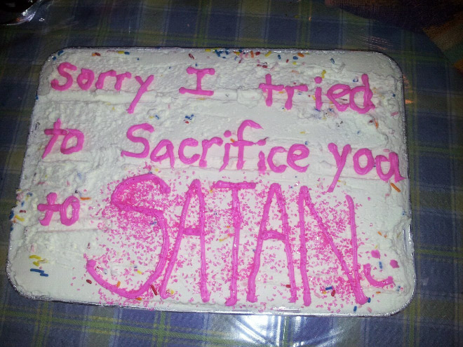 Say sorry with a delicious cake!