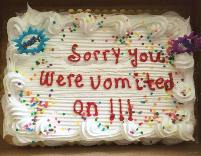 Say sorry with a delicious cake!