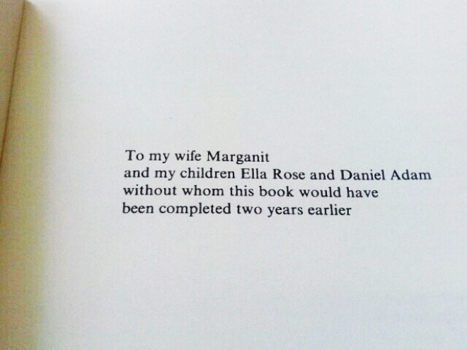 Brilliant book dedication.