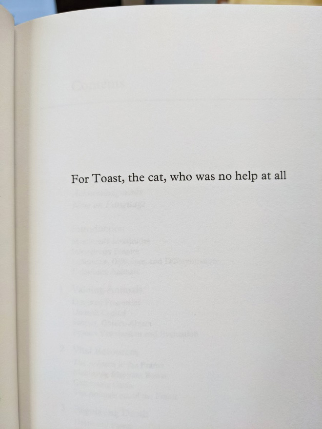 Brilliant book dedication.