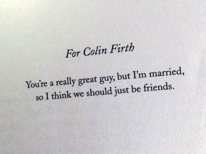 Brilliant book dedication.