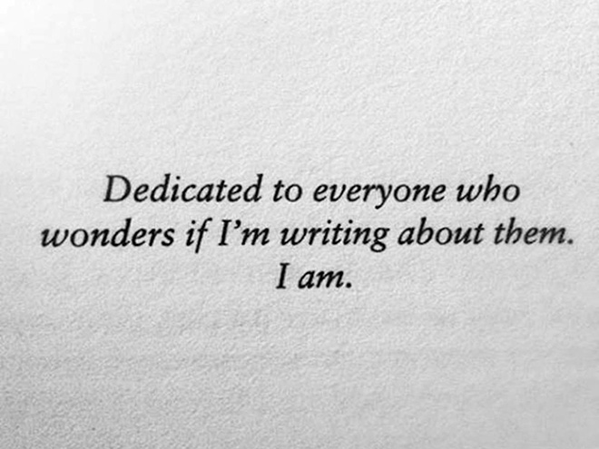 Brilliant book dedication.