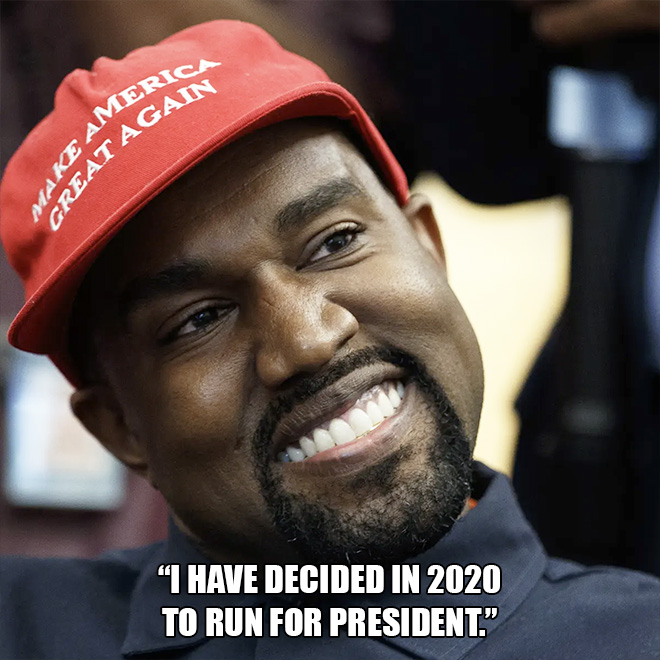 Extremely dumb Kanye West quote.