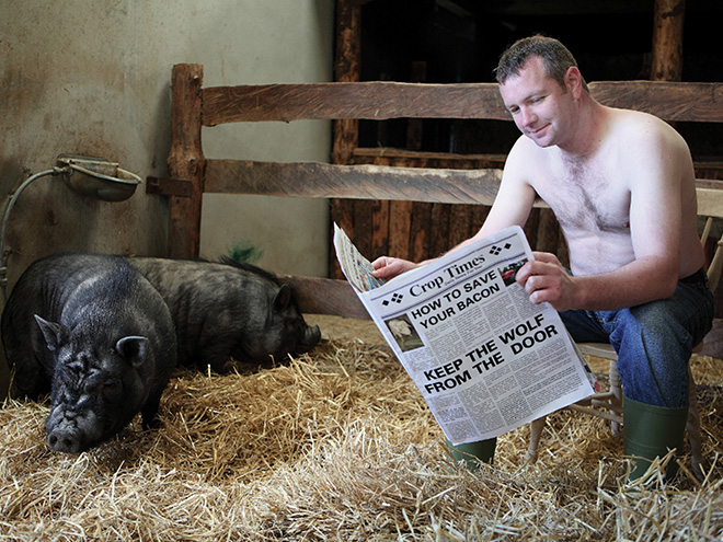 Handsome Irish farmer.