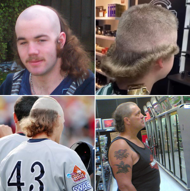 Skullet: the worst form of mullet.