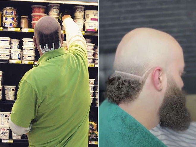 Skullet: the worst form of mullet.