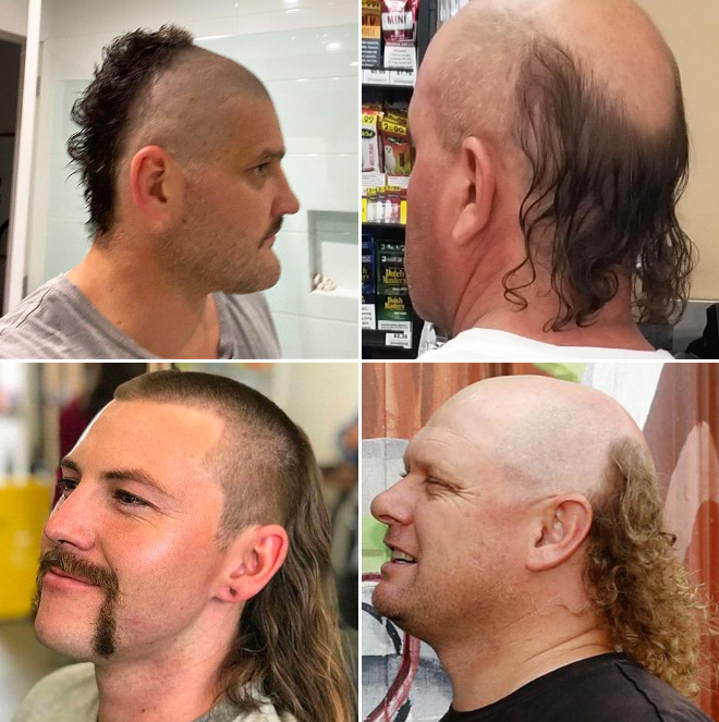 Skullet: the worst form of mullet.