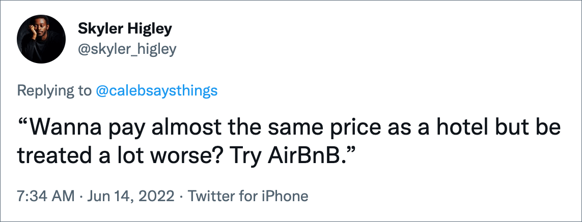 AirBnb sucks. Simple as that.