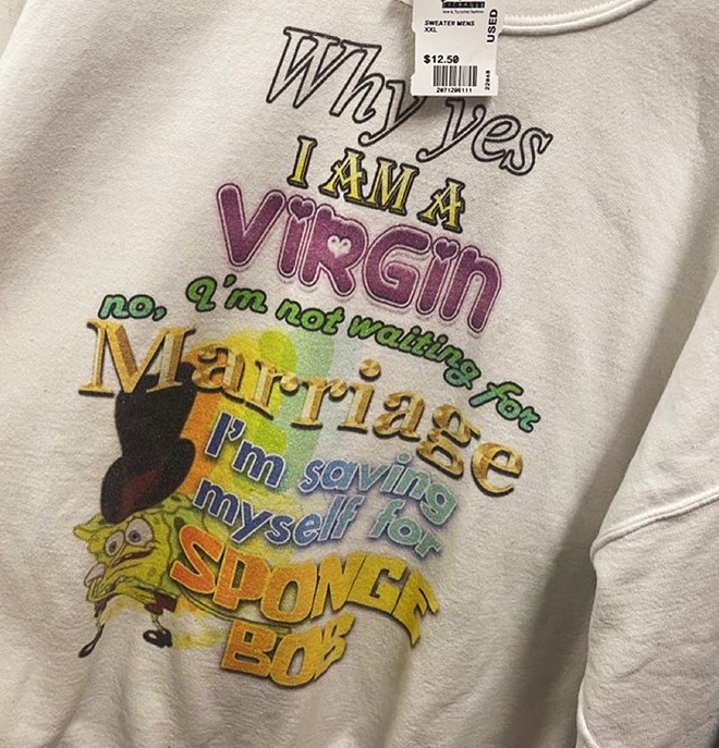 Weird t-shirt.