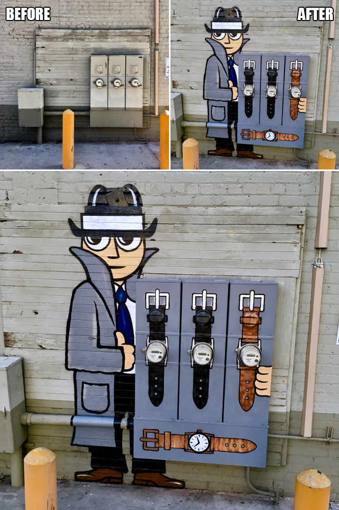 Amazing street art by Tom Bob.