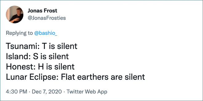 Making fun of flat-earthers never gets old.