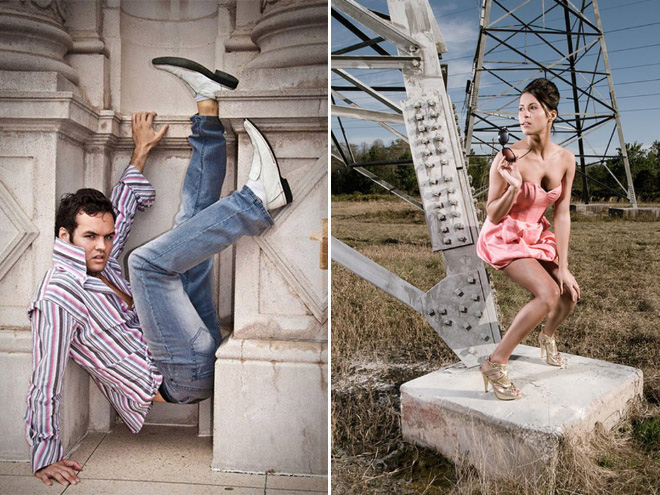 Awkwardly posing models are hilarious to look at.