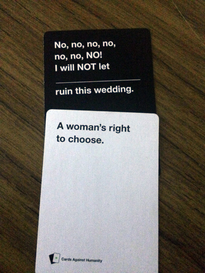 "Cards Against Humanity" is a hilarious game!