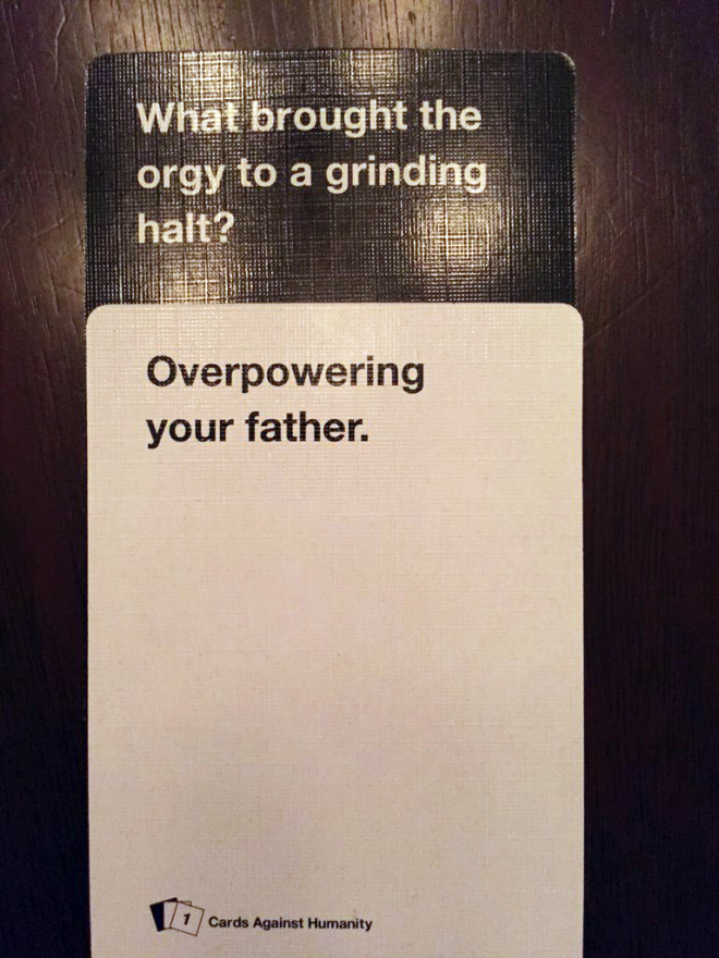 "Cards Against Humanity" is a hilarious game!